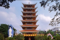 HCM City’s Vinh Nghiem Pagoda Boasts of The Tallest Stone Tower of Vietnam